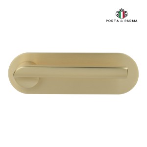 Дверная ручка на планке Porta Di Parma, Модерн, Punto 502,07, Матовое золото