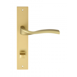 Дверная ручка на планке Extreza PERLA-PL13-WC-96-F02 (PERLA 114) матовая латунь