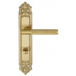Дверная ручка на планке Extreza "TUBA" 126 PL02-WC-96 матовая латунь глянец F07