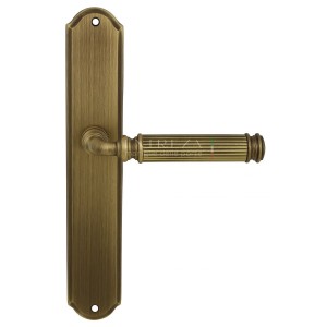 Дверная ручка на планке Extreza BENITO-PL01-F03 (BENITO 307) матовая бронза