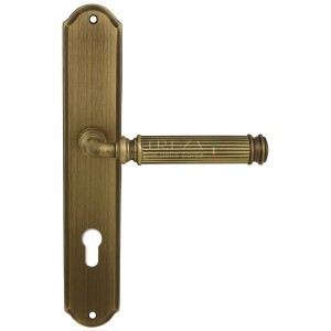 Дверная ручка на планке Extreza BENITO-PL01-CYL85-F03 (BENITO 307) матовая бронза