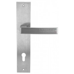 Дверная ручка на планке Extreza ENZO-PL11-CYL85-F05 (ENZO 117) матовый хром