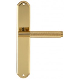 Дверная ручка на планке Extreza Classic "TUBA" 126 PL01 полированная латунь F01
