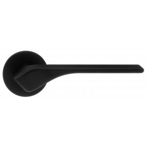 Дверная ручка на розетке Extreza AURA-R16-F22 (AURA 134) черный матовый