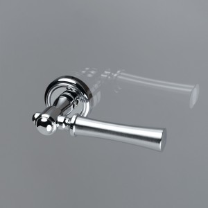 Дверная ручка на розетке Extreza DEZI-R01-F05-F04 (DEZI 309) матовый хром / хром / кольцо хром
