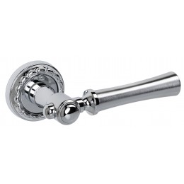 Дверная ручка на розетке Extreza DEZI-R02-F05-F04 (DEZI 309) матовый хром / хром / кольцо хром