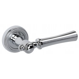Дверная ручка на розетке Extreza DEZI-R03-F05-F04 (DEZI 309) матовый хром / хром / кольцо хром
