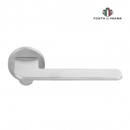 Дверная ручка на розетке Porta Di Parma, Модерн, Slim 103,02, Матовый хром