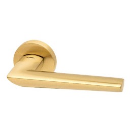 Ручка дверная на круглой розетке MANDELLI 1081 ISI 04 матовое золото