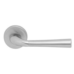 Ручка дверная на круглой розетке MANDELLI S101 S101 26D матовый хром/хром
