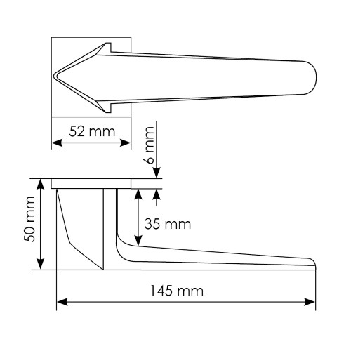 Дверная ручка Morelli SOUK MH-55-S6 BL черный