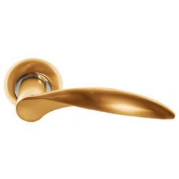 Дверная ручка Rossi LD 20-1 "DIANA" SG/CP золото матовое