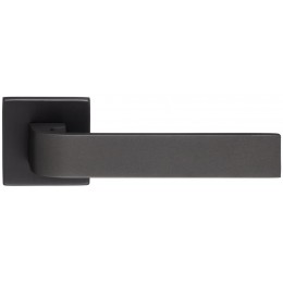 Дверная ручка Extreza Hi-tech SLIM "SOUND" (Саунд) 106 на квадратной розетке R11 антрацит F27