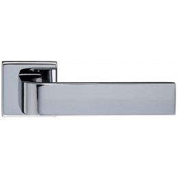 Дверная ручка Extreza Hi-tech SLIM "SOUND" (Саунд) 106 на квадратной розетке R11 полированный хром F04