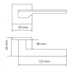Ручка дверная MORELLI MH-49-S6 BL черный