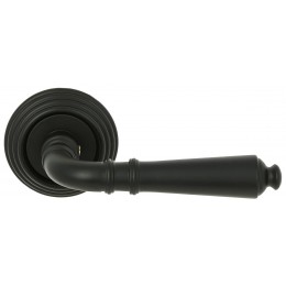 Дверная ручка Extreza Classic "PETRA" 304 круглая розетка R05 черный матовый F22