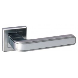 Дверная ручка на квадратной розетке ADDEN BAU PIEZA Q360 SATIN CHROME хром