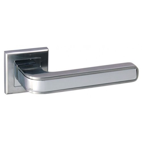 Дверная ручка на квадратной розетке ADDEN BAU PIEZA Q360 SATIN CHROME хром