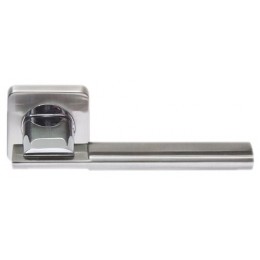 Дверная ручка Rossi LD 176-F21 "TESA" SN/CP матовый никель / никель