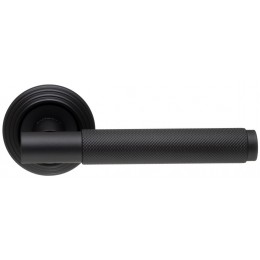 Дверная ручка Extreza Classic "TUBA" 126 круглая розетка R05 черный матовый F22