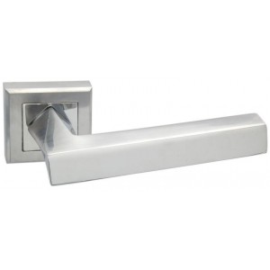 Дверная ручка на квадратной розетке ADDEN BAU Virata Q306 Satin chrome хром