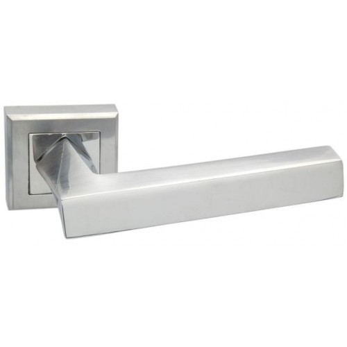Дверная ручка на квадратной розетке ADDEN BAU Virata Q306 Satin chrome хром