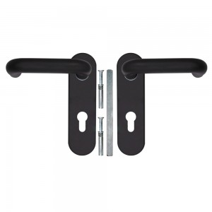 Ручка Fuaro (Фуаро) дверная FP.DH172.0433 NE (DH-0433 NE) (9x140) с пружиной BL-24 черный
