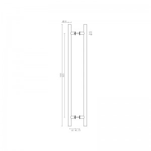 Ручка-скоба Fuaro (Фуаро) PULL.PH25/825.22 INOX 304 (PH-22-25/825-INOX)