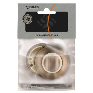 Ручка Fuaro (Фуаро) поворотная BK6.R.RM54 (BK6 RM) AB/GP-7 бронза/золото