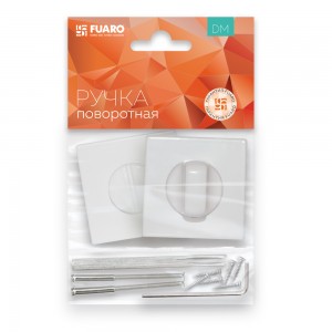 Ручка Fuaro (Фуаро) поворотная BK6.K.DM51 (BK6 DM) WH-19 белый