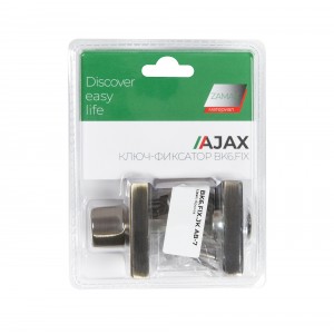 Ручка поворотная Ajax (Аякс) с фиксацией ключом BK6.FIX.JK AB-7 бронза