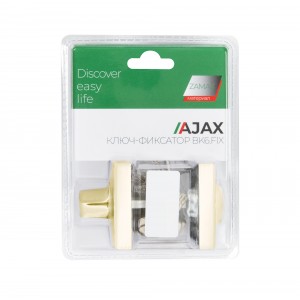 Ручка поворотная Ajax (Аякс) с фиксацией ключом BK6.FIX.JK GP-5 золото