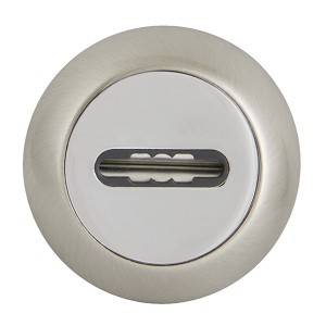 Накладка Fuaro (Фуаро) на сувальдный замок SC.R.RM54 (SC RM) SN/CP-3 матовый никель/хром