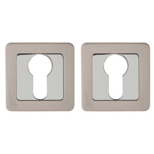 Накладка Punto (Пунто) под цилиндр ET.K.QR52 (ET QR) SN/CP-3 матовый никель/хром