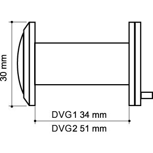 Глазок Armadillo (Армадилло) дверной, оптика стекло DV-PRO 1/60-35/BR/HD (DVG1/HD) SG мат. золото