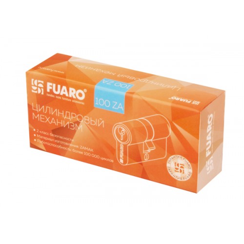 Цилиндровый Fuaro (Фуаро) механизм (100 ZA/80) 1000ZAKey80(30+10+40) CP хром 5Key