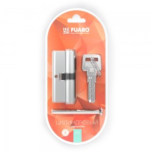 Цилиндровый Fuaro (Фуаро) механизм (R600/90) R6000Key90(50+10+30)-BL CP хром /блистер 5Key