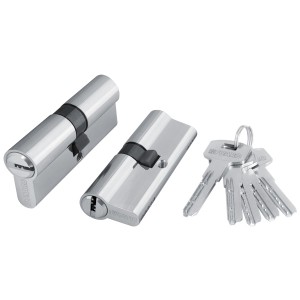 Цилиндровый Fuaro (Фуаро) механизм (200 ZA/90) 2000ZAKey90(30+10+50) CP хром 5Key