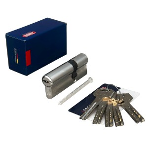 Цилиндровый механизм ABUS D12R410 ключ/ключ NI матовый никель (5 ключей)