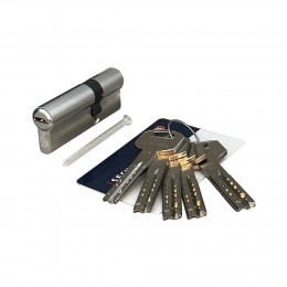 Цилиндровый механизм ABUS D12R410 ключ/ключ NI матовый никель (5 ключей)