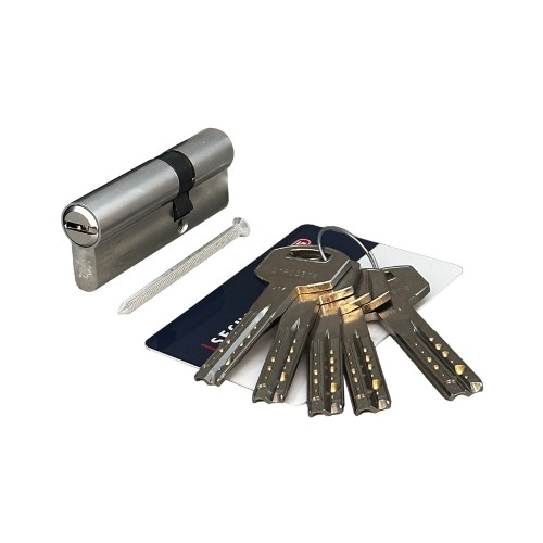 Цилиндровый механизм ABUS D12R410 ключ/ключ NI матовый никель (5 ключей)