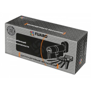 Цилиндровый Fuaro (Фуаро) механизм (R602/90) R6002Knob90(35+10+45) CP хром 5Key с вертушкой