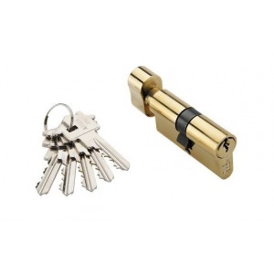 Цилиндр ключ-завёртка ADDEN BAU 25x10x25 CYL 5-60 KNOB GOLD Золото