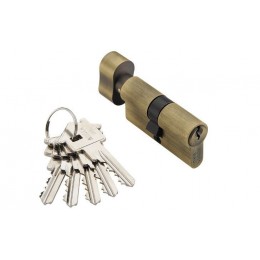 Цилиндр ключ-завёртка ADDEN BAU 25x10x25 CYL 5-60 KNOB BRONZE Бронза