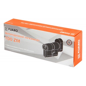Цилиндровый Fuaro (Фуаро) механизм (100 ZM/70) 1000ZMKnob70(30+10+30) CP хром 5Key с вертушкой