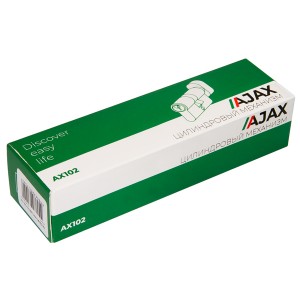 Цилиндровый Ajax (Аякс) механизм (AX102/60) AX1002Knob60 (25+10+25) PB латунь с вертушкой