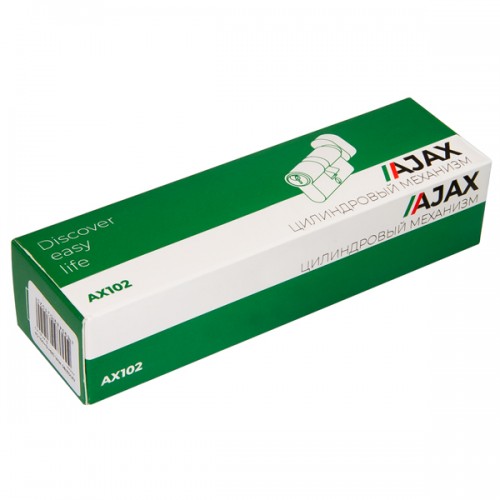Цилиндровый Ajax (Аякс) механизм (AX102/80) AX1002Knob80 (35+10+35) CP хром с вертушкой