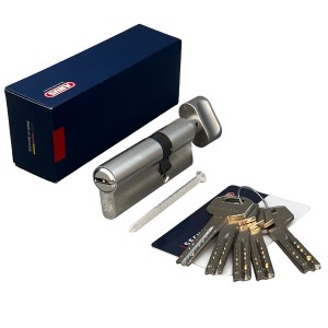 Цилиндровый механизм ABUS D12R430 ключ/вертушка NI матовый никель (5 ключей)
