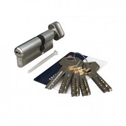 Механизм цилиндровый ABUS D12R430 ключ/вертушка MS латунь (5 ключей)