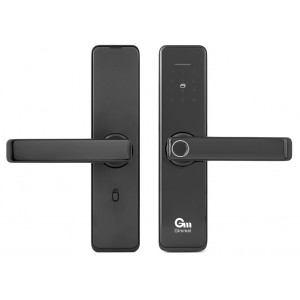 Умный замок с ручками Gimmel F10 DM50 TTLock для межкомнатных дверей черный матовый